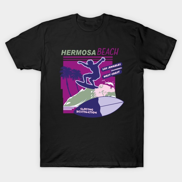 Hermosa Beach California T-Shirt by Alexander Luminova